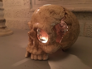 Skull - Cast iron - White Rust